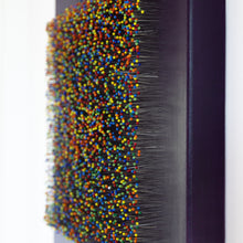 Load image into Gallery viewer, For Every Needle in My Soul&lt;br&gt;Rainbow Edition&lt;br&gt;Original artwork&lt;br&gt;Mixed media&lt;br&gt;40 x 50 cm&lt;br&gt;(2025)
