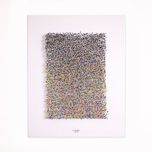 Indlæs billede til gallerivisning For Every Needle in My Soul&lt;br&gt;Rainbow Edition&lt;br&gt;Originalt værk&lt;br&gt;Mixed media&lt;br&gt;40 x 50 cm&lt;br&gt;(2025)

