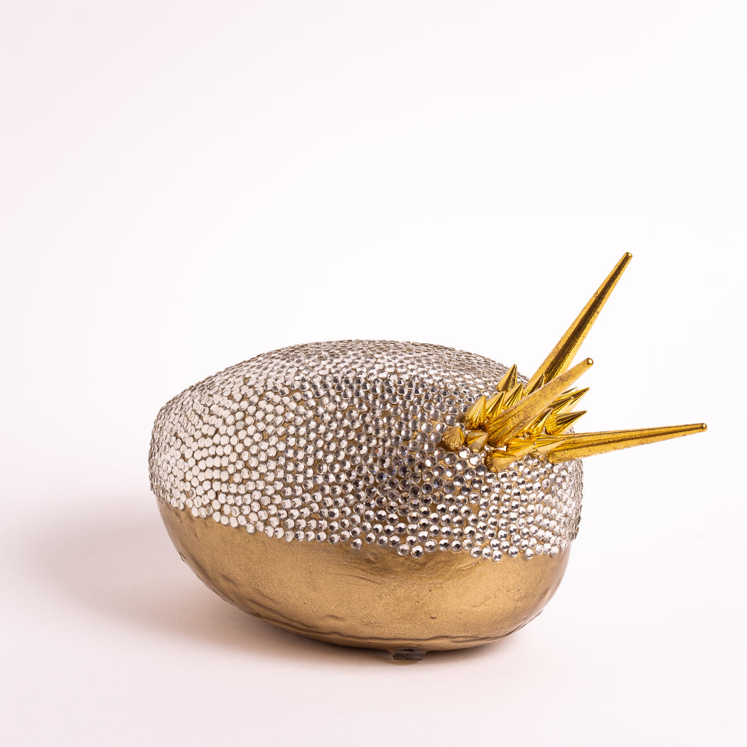 Gemstones - Golden Crystal<br>Large<br>Sculpture<br>20x11.5x12.5 cm.