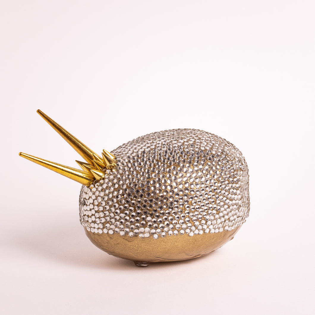 Gemstones - Golden Crystal<br>Sculpture<br>17x8.5x10 cm.