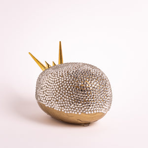 Gemstones - Golden Crystal<br>Sculpture<br>17x8.5x10 cm.