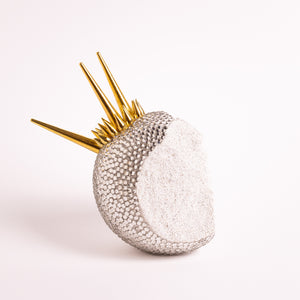 Savanne - Næsehorn<br>Skulptur<br>14x11x13 cm.