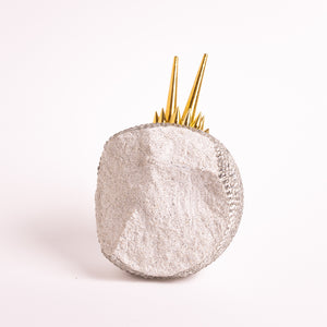 Savanne - Næsehorn<br>Skulptur<br>14x11x13 cm.