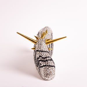 Savanne - Zebra<br>Skulptur<br>23x12x10 cm.