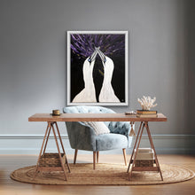 Indlæs billede til gallerivisning Love Birds&lt;br&gt;Aurora Edition&lt;br&gt;Højre&lt;br&gt;Originalt værk&lt;br&gt;Akryl på lærred&lt;br&gt;80 x 100 cm.
