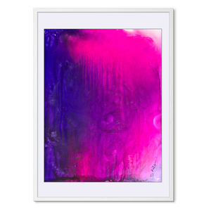 Kosmos i Flor - Pink Stellar<br>50x70 cm.<br>Originalt værk