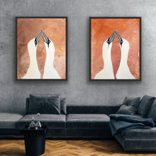 Indlæs billede til gallerivisning Love Birds&lt;br&gt;Roses Edition&lt;br&gt;Venstre&lt;br&gt;Originalt værk&lt;br&gt;Akryl på lærred&lt;br&gt;80 x 100 cm.&lt;br&gt;&lt;font color=&quot;blue&quot;&gt;Kan kun købes på Færøerne&lt;/font&gt;
