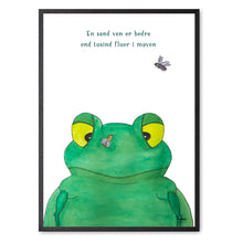 Load image into Gallery viewer, Frede the Frog&lt;br&gt;Several variants&lt;br&gt;&lt;i&gt;With&lt;/i&gt; and &lt;i&gt;without&lt;/i&gt; word
