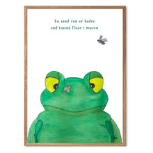 Load image into Gallery viewer, Frede the Frog&lt;br&gt;Several variants&lt;br&gt;&lt;i&gt;With&lt;/i&gt; and &lt;i&gt;without&lt;/i&gt; word
