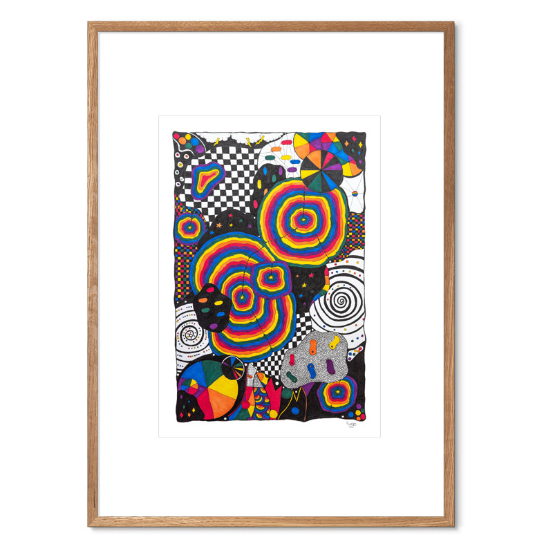 Søskende - Harmony Edition<br>50 x 70 cm<br>Originalt værk<br><font color=